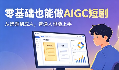零基础也能做！AIGC短剧全流程实训，轻松解锁内容新技能